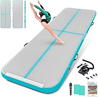Vista 16 de Gymnastics Air Mat 8.2ft/10ft/13ft/16ft Inflatable Air Tumble Track Mat 4" Thick Tumbling Mat With Pump/No Pump for Training Tumble Yoga