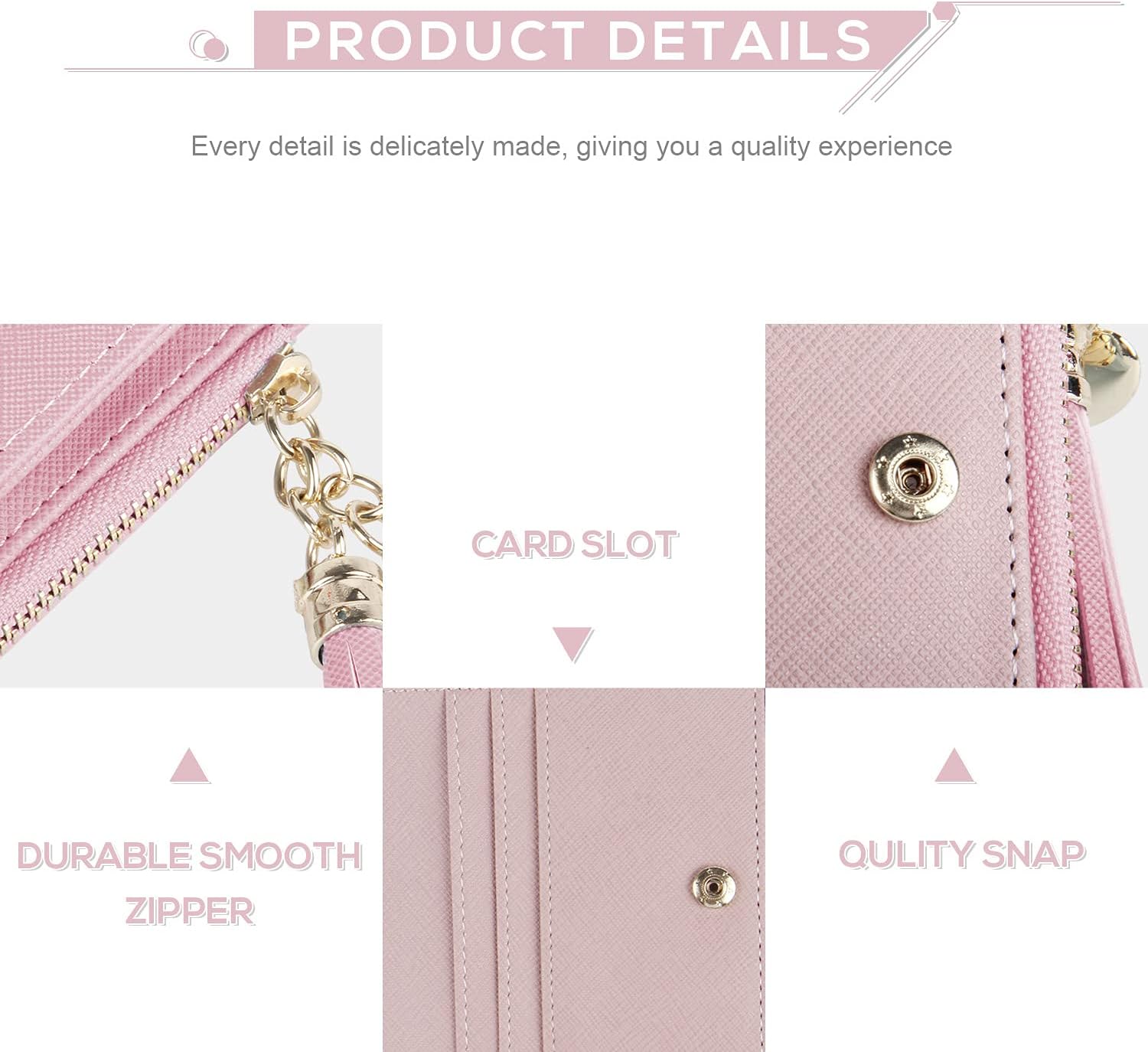 SUKUTU Ladies Purse, PU Leather Wallet for Women Small Bifold Compact Womens Wallet Coin Purse Card Case Holder - Image 5