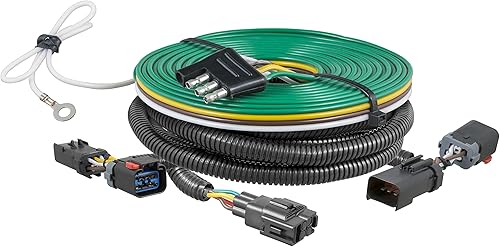 CURT 58915 Arnés de cableado personalizado para vehículos remolcados para remolque de bote, se adapta a Jeep Grand Cherokee seleccionado