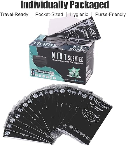 Miniatura 8 de Disposable Scented Face Masks 3-Ply Disposable Fog Level 3 Face Mask  Individually Wrapped Face Mask for Adult