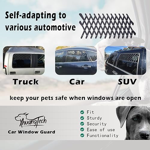 Miniatura 2 de XianghuangTechnology Puerta de ventana para mascotas, rejilla de ventilación universal para perros y cachorros, protector de ventilación de malla