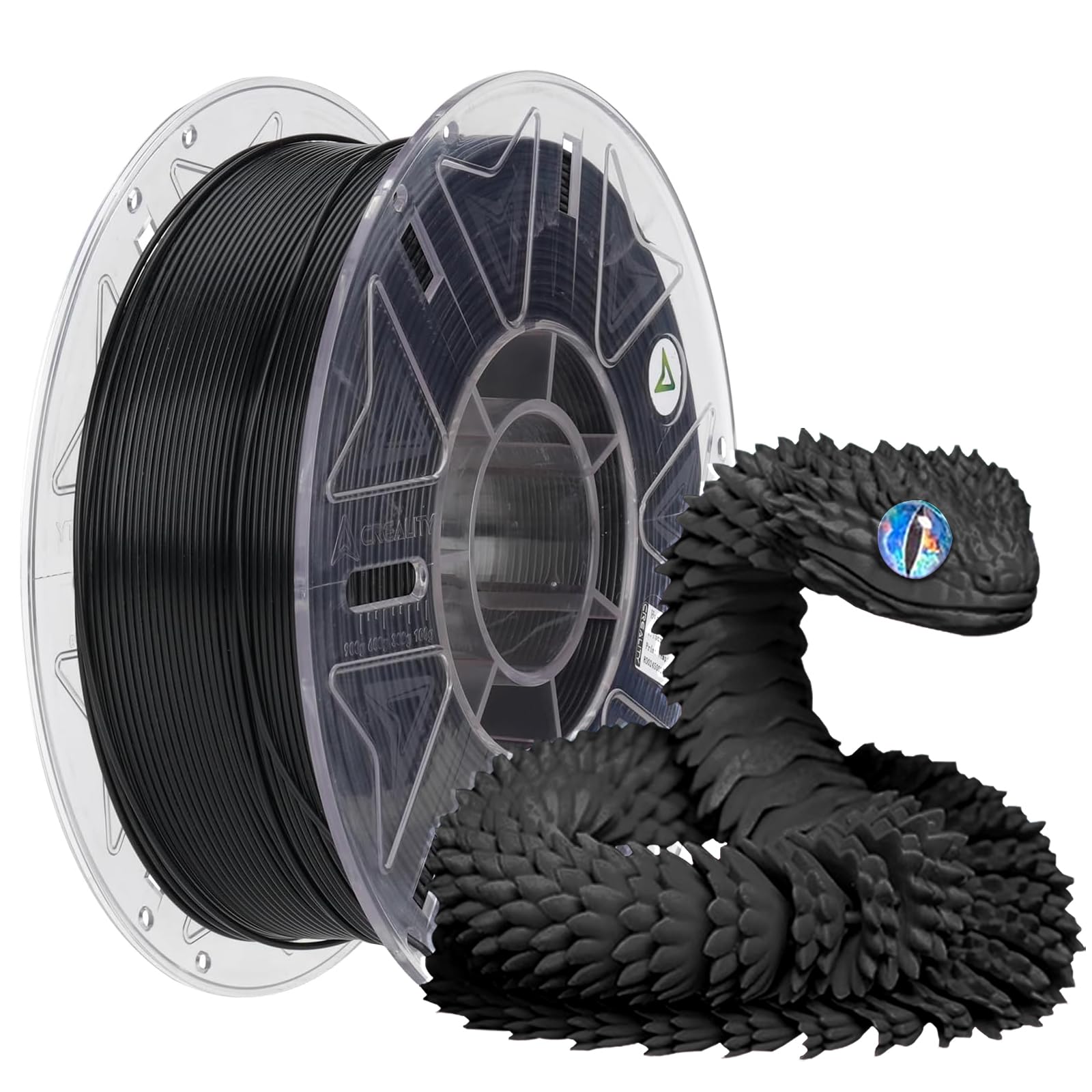 2025 New Official RFID CREALITY Hyper PLA RFID Filament 1.75mm for K2 Plus Combo, High Speed 30-600mm/s 3D Printer Filament, 1kg(2.2lbs)/Spool Hyper PLA RFID Support CFS, for Most 3D Printers Black