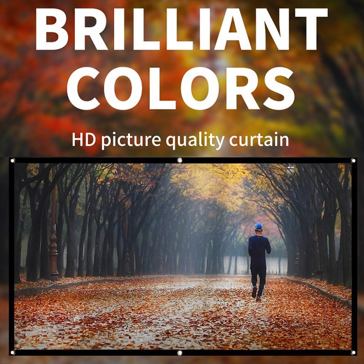 Cheap UeeVii 150 Inch Projector Screen, 16:9 HD 4K 3D Ready Foldable Projector Screen Portable Indoor Outdoor Projector Screen for Home Theater Cinema Camping Film Movie Simple Projection Discount 80% UeeVii 150 Inch Projector Screen, 16:9 HD 4K 3D Ready Foldable Projector Screen Portable Indoor Outdoor Projector Screen for Home Theater Cinema Camping Film Movie Simple Projection