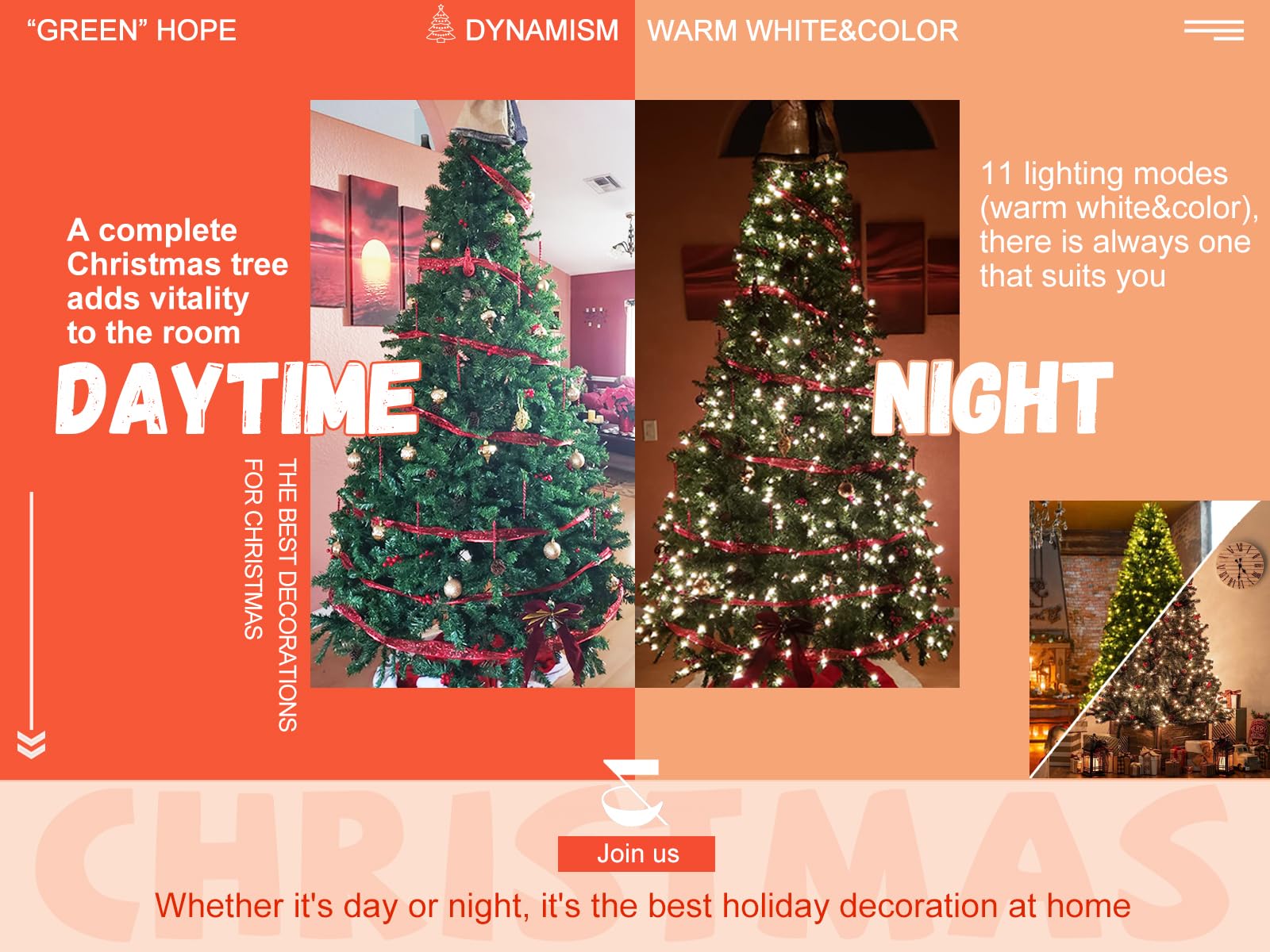 6 feet Prelit Christmas Tree with 350 Lights(Warm White & Colorful - 11 Modes), Artificial Pre-Decorated Spruce Xmas Tree with 900 Tips, 25 Pinecones, 25 Berries, Gloves, Sturdy Metal Base, Green