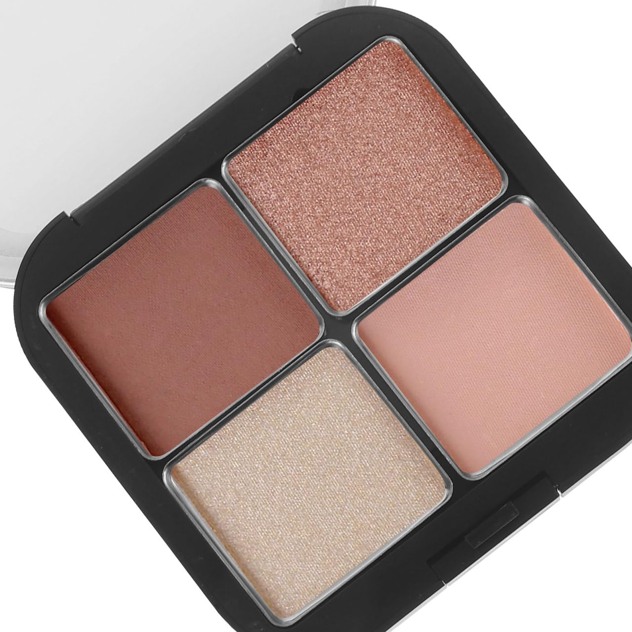 Lurrose 2 unidades de sombras de ojos magnéticas vacías para maquillaje con espejo para pintalabios, paletas de maquillaje