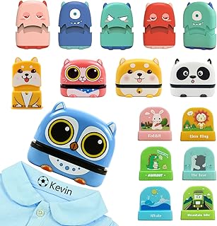 Name Stamp for Clothing Kids, Kids Name Stamp,Clothing Stamps for Kids Clothes, Customized Name Stamp,Clothes Stamp for Kids Waterproof