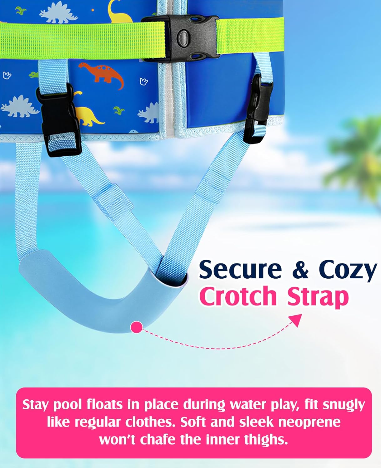 HeySplash Toddler Swim Vest, Toddler Floaties Fit 22-55 Lbs(20-30-40-50)/13-33 Lbs(10-20-30)infant, Children Swimming Jacket with Buckles, Kids Float Swim Jacket Arm Water Wing, Puddle Pool Jumper Sea