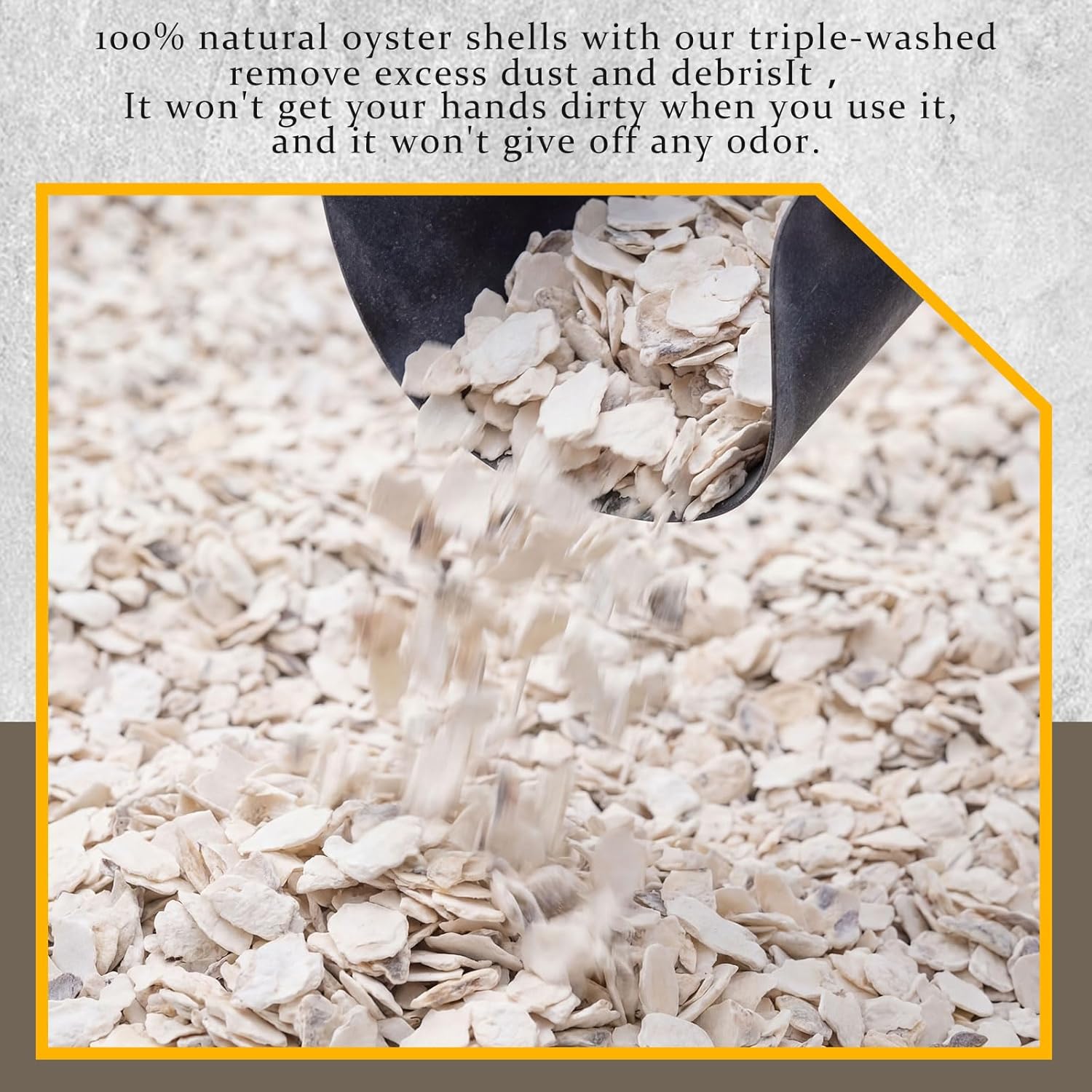 20 lb Crushed Oyster Shell for Bocce Ball Court – 100% Natural, Triple-Washed for Smooth Surface & Drainage