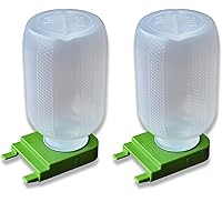 Vista 1 de Foxhound Bee Co: Comedero de abejas para apicultura con alimentador de entrada de plástico y botella extragrande de medio galón para alimentar