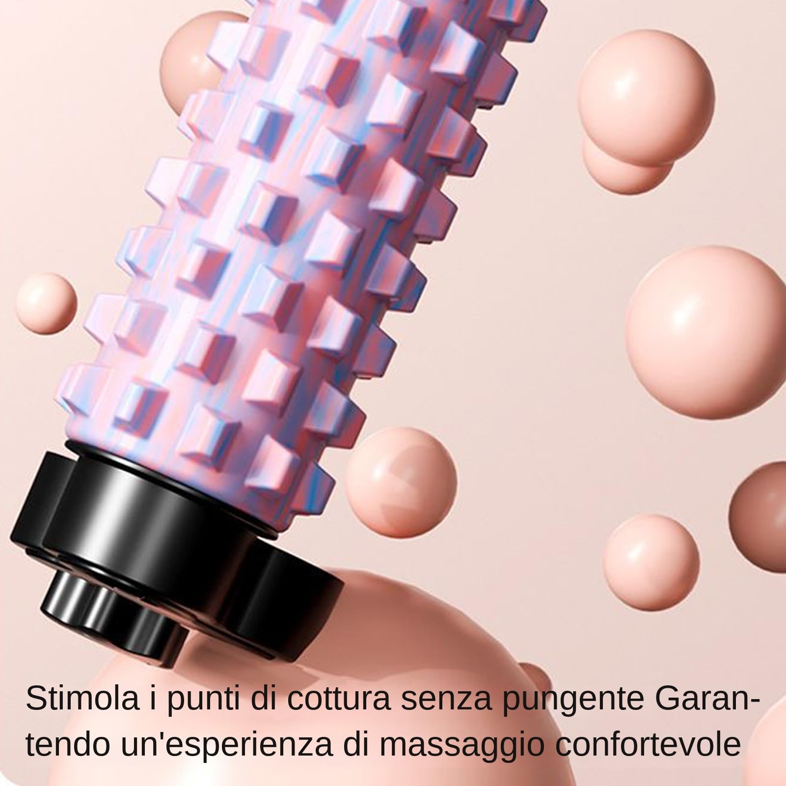 Rullo Massaggiagriglia Schiena Stretching Profondo per la Schiena con | Foam Roller Muscolare con Supporto Per Palestra Studio Yoga Pilates Fitness Allenamento Recupero
