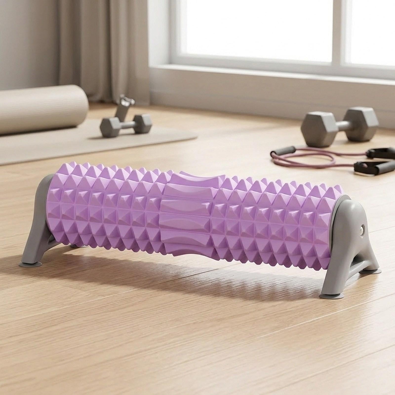 Homyl Fitness Roller Pilates Trainingsblock Muskeldehnung Gymnastik Massagerolle Aus Eva mit Rutschfestem Design für Heimfitness Körperentspannung