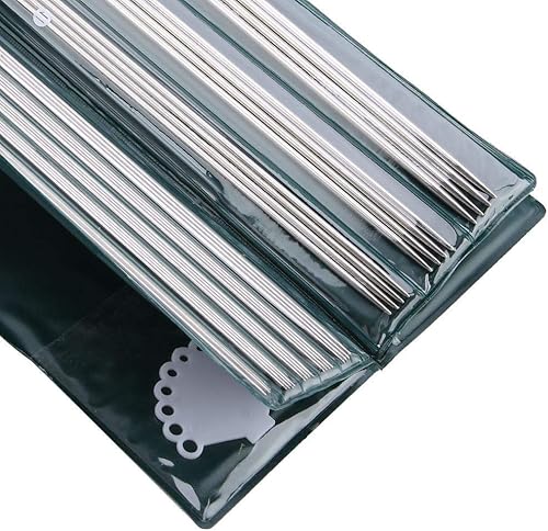 Miniatura 8 de 44pcs 9.8 in14.2 in Multi-Tamaño Doble Punto Agujas De Tejer Rectas Suéter Agujas De Tejer Conjuntos (9.8 in)