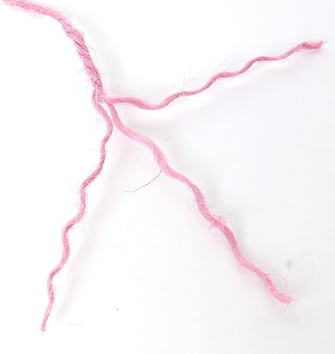 Miniatura 4 de Micomon Cuerda de yute natural de 300 pies de color rosa claro para manualidades, regalo de Navidad, cuerda duradera para aplicaciones de jardinería