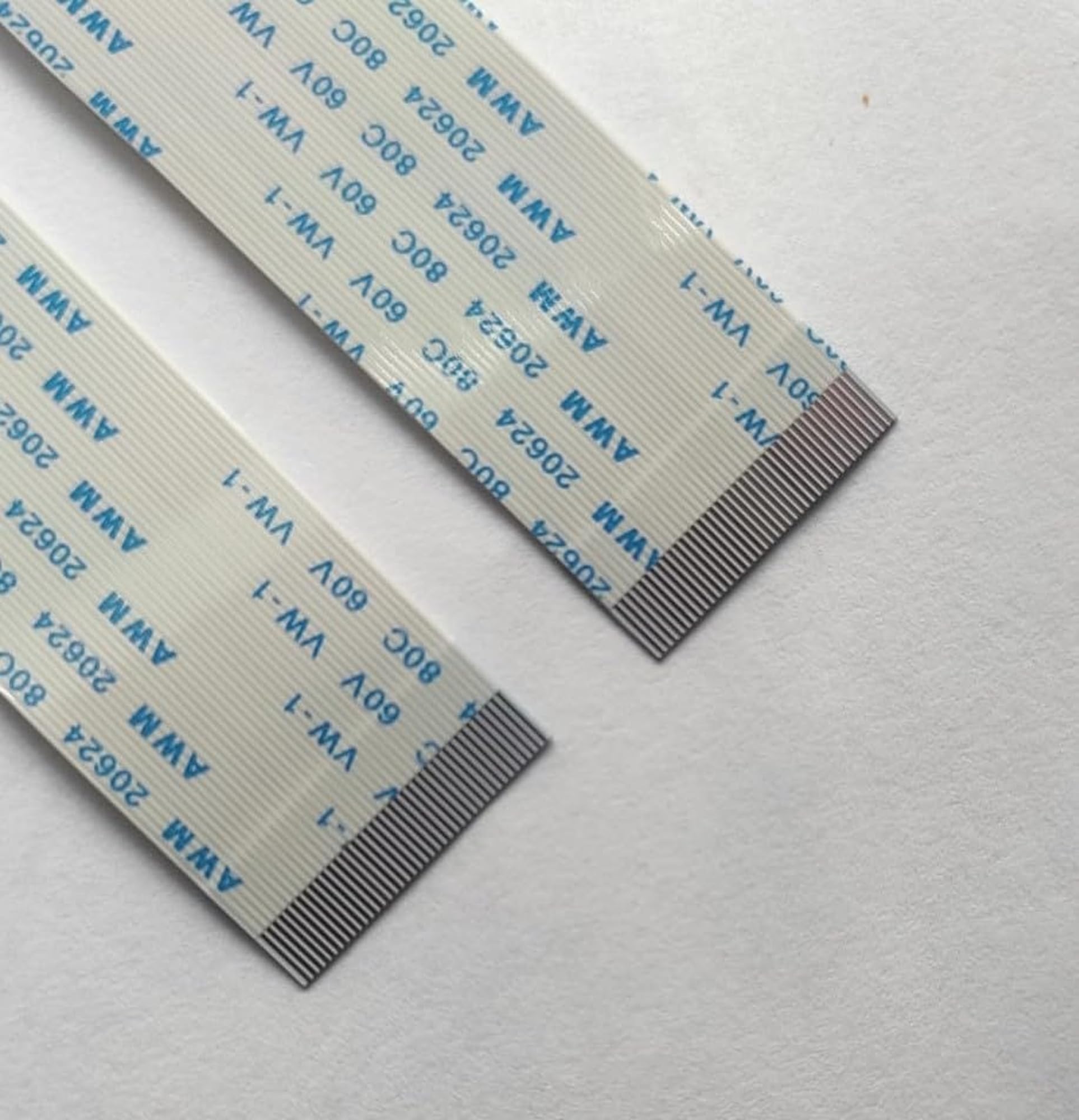 40-Pin 0.5mm Pitch A-Type FFC/FPC Flat Flexible Ribbon Cable – SAME Side Pin, 30cm (12-inch) for Module, Camera, Digital Camcorders, Laptops, LCD, TV, Monitors (1 Pc)