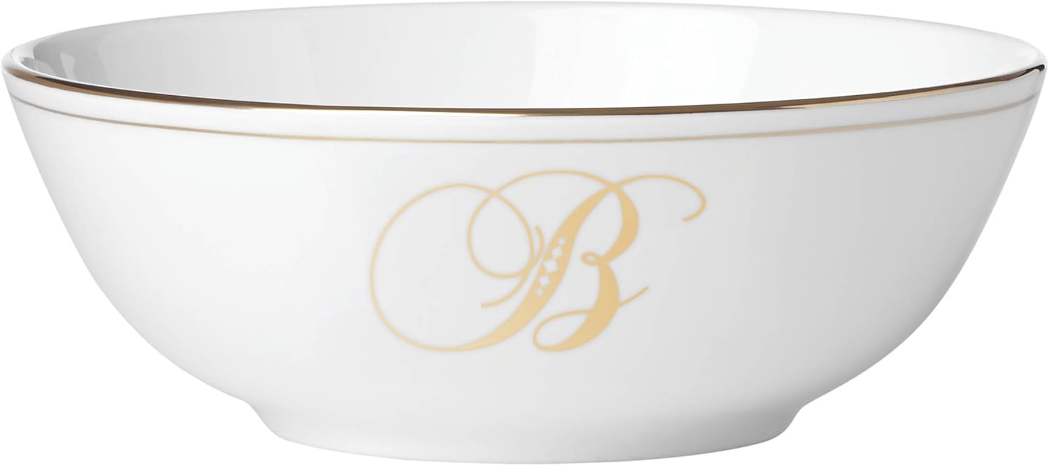 Lenox Federal Gold Script Monogram Dinnerware Platter, X