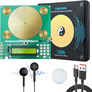 Calamity Frequency Generator Schumann Resonance Generator | For Healing, 0.01Hz-200KHz Adjustable, 7.83Hz Ultra Low Frequency Sine Wave Resonator