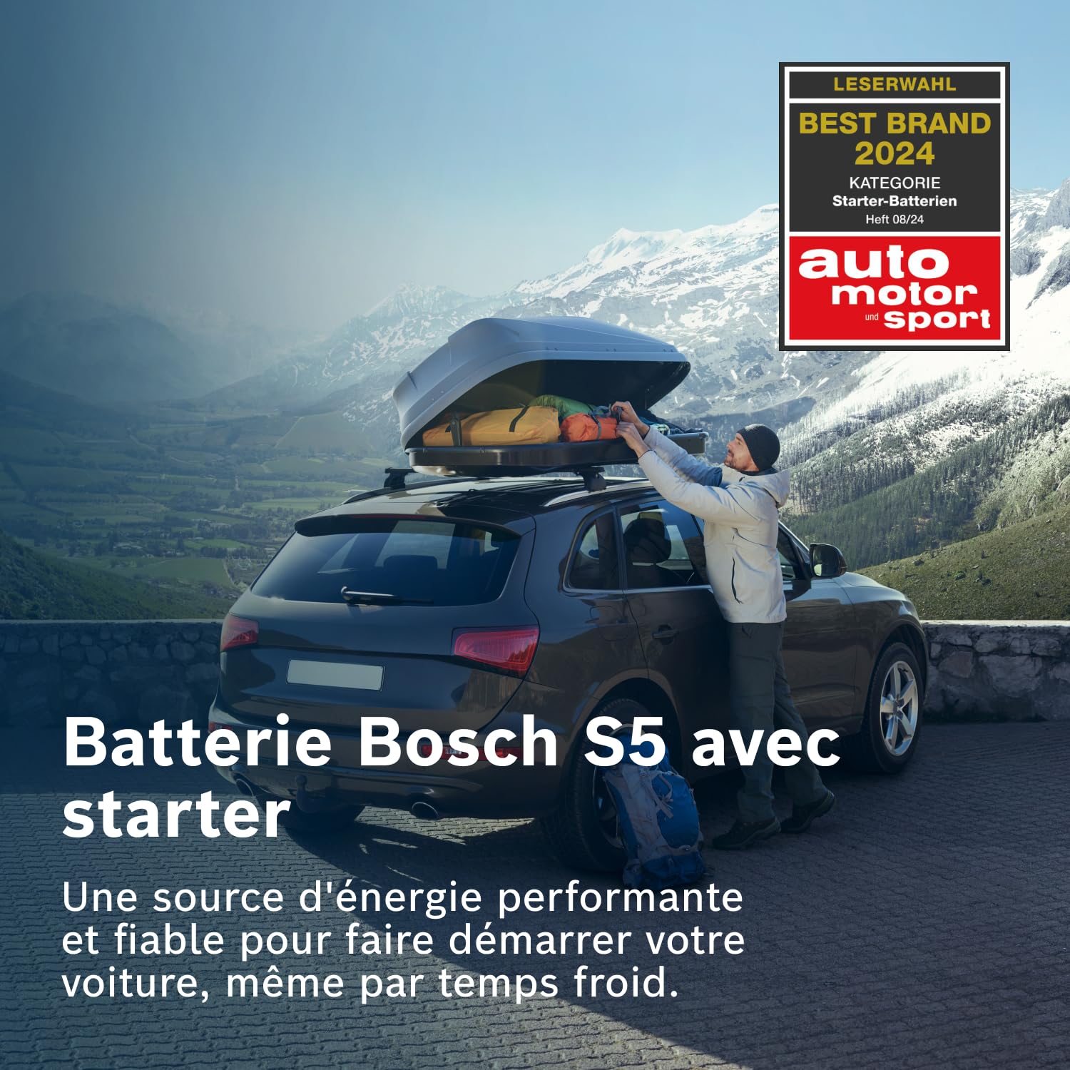 Bosch S5 013 Batterie Auto 100 A/h - 830 A - Batterie 12 V, Plomb-acide pour Véhicules sans Système Start/Stop et Exigeants en Énergie, (-) (+), 353 x 175 x 190 mm