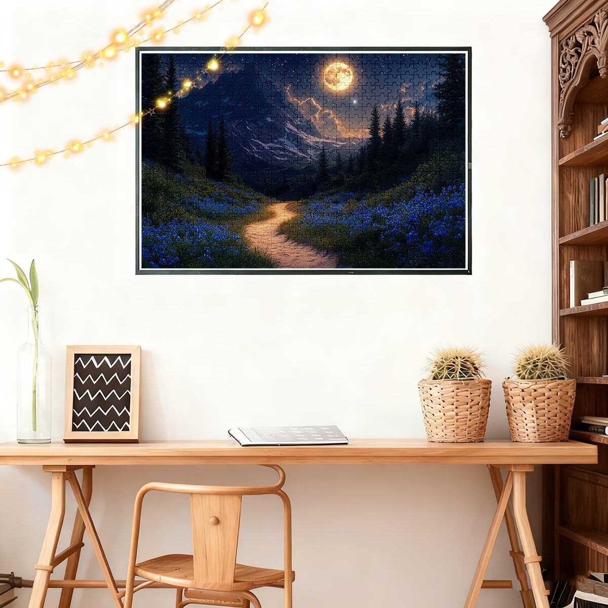 Puzzle 5000 sztuk krajobrazy puzzle księżyc wymiary 156 x 105 cm puzzle dla dorosłych kreatywna rozrywka, śmieszne klasyczne puzzle zabawki edukacyjne oryginalne prezenty dla kobiet E-15
