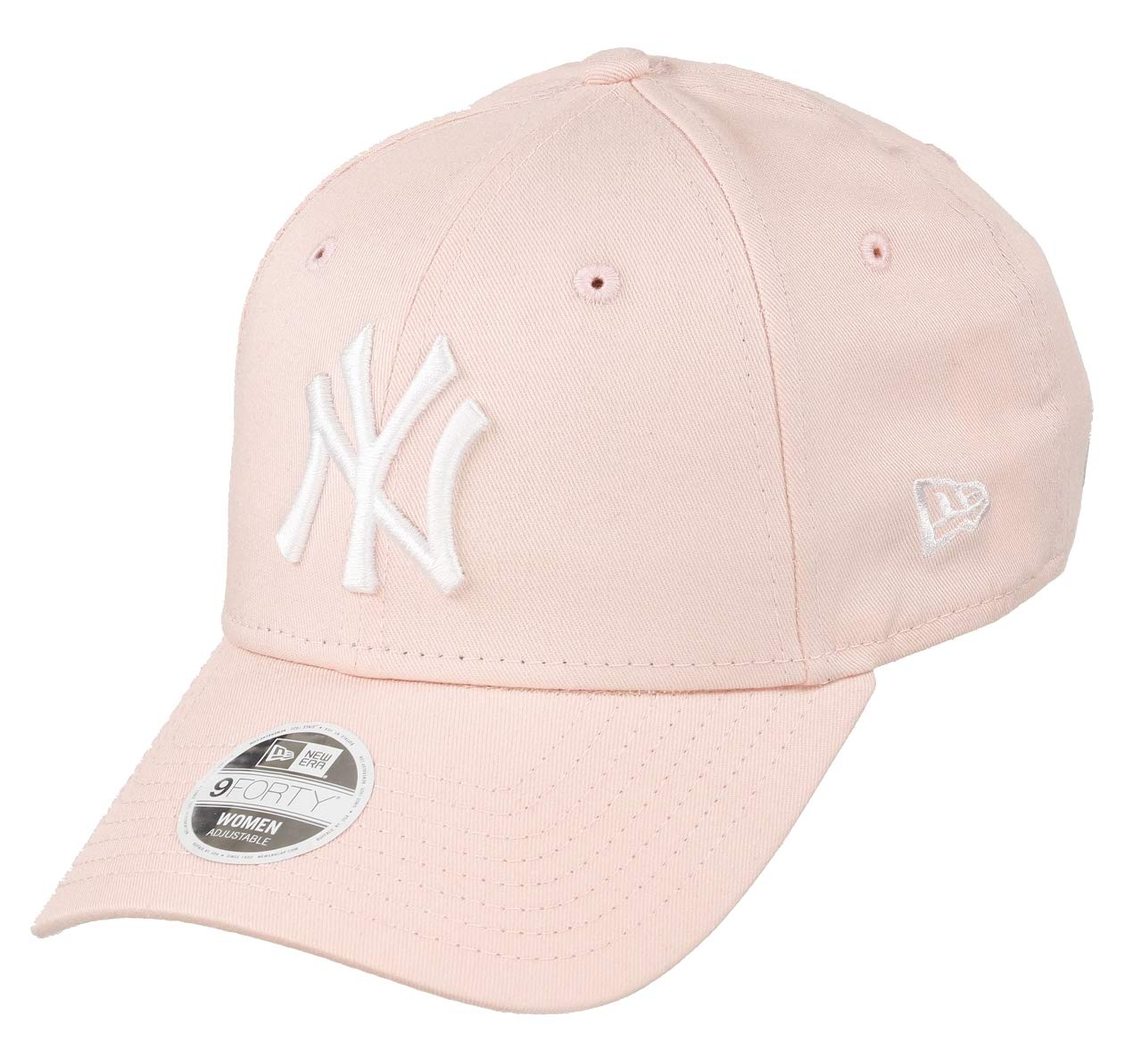 New Era New York Yankees 9forty Adjustable Women Cap MLB Rear Logo Rose/White - One-Size — image 1