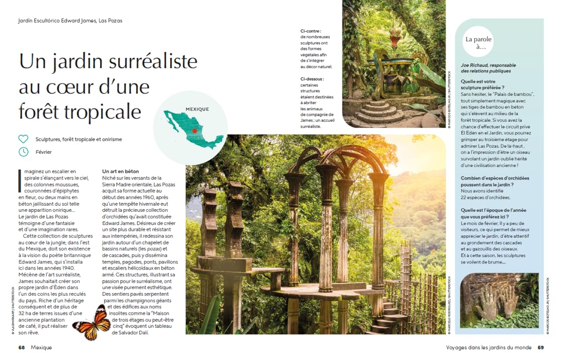 Lonely Planet - Voyages dans les jardins du monde: 60 lieux pour contempler l¿art des jardins