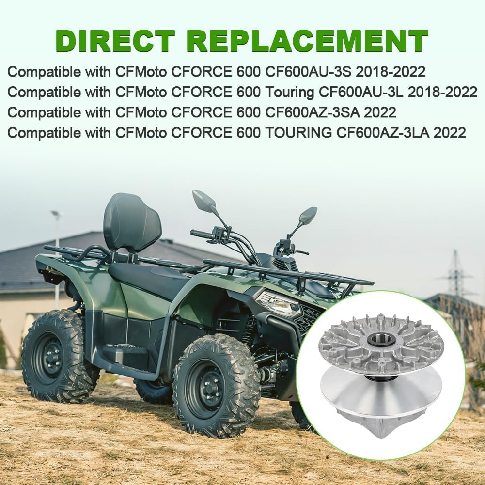 JDMON Front Clutch Variator Kit Compatible with CFMoto CFORCE 600 CF600AU-3S Touring CF600AU-3L 2018 2019 2020 2021 2022 CF600AZ-3SA CF600AZ-3LA 2022 Replacement for 0GS0-051000-10010