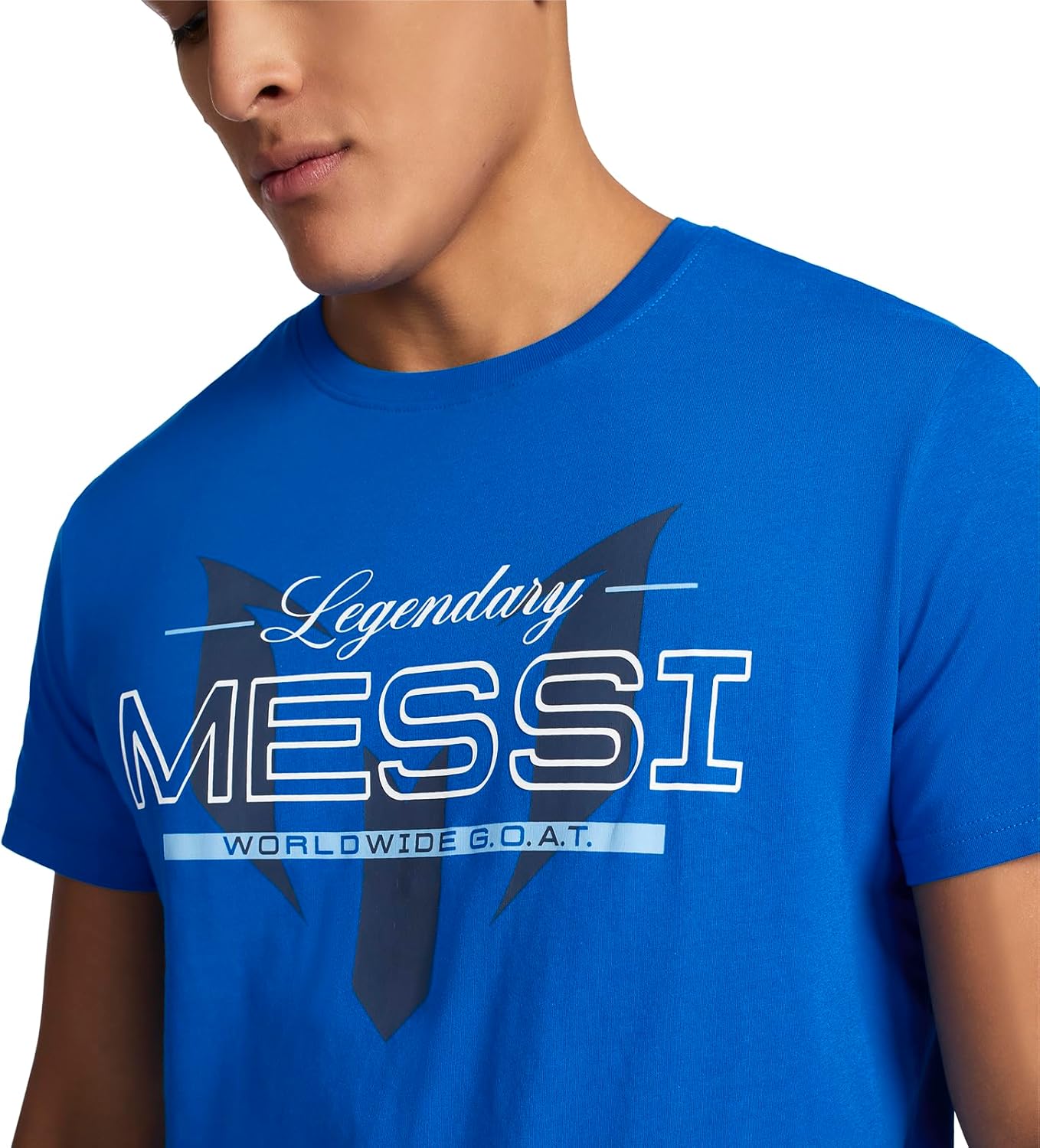 Messi Mens Wingstar Logo Tee, Lifestyle Short Sleeve T-Shirt, Standard Fit with Graphic - Image 4