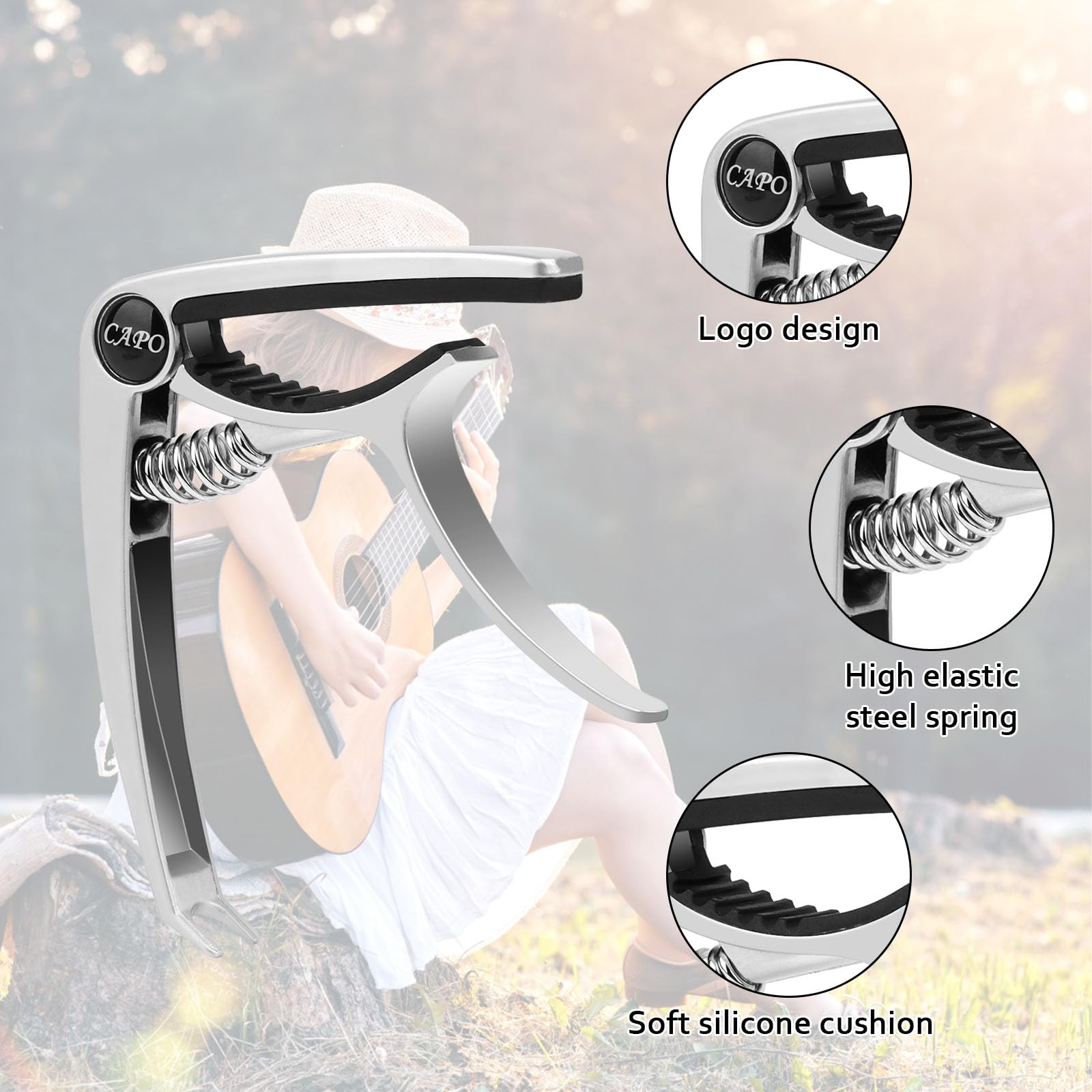 F12 - Supporto A Muro Per Chitarra In Gomma, Ruotabile Di 180 Gradi 4 Scaled - Foto 9