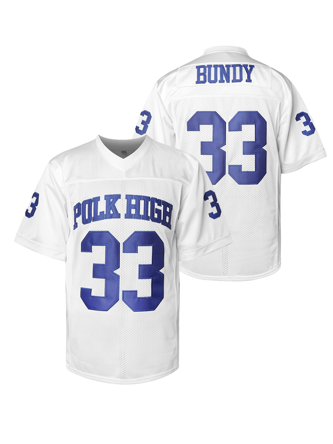 Al Bundy 33 Polk High Maillot de football pour homme S-XXXL Bleu