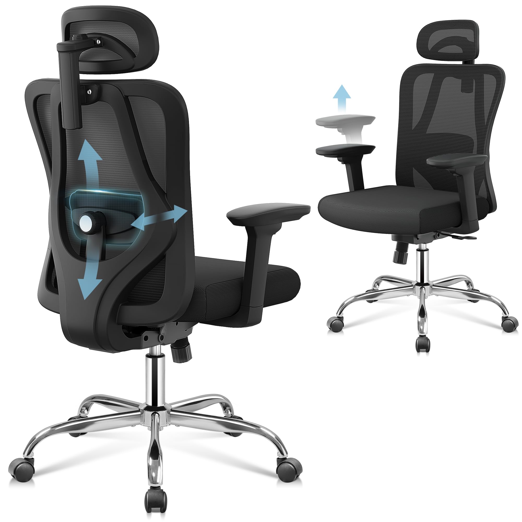 Amazon.com: DEVAISE Ergonomic Mesh Office Chair with Adjustable 3D