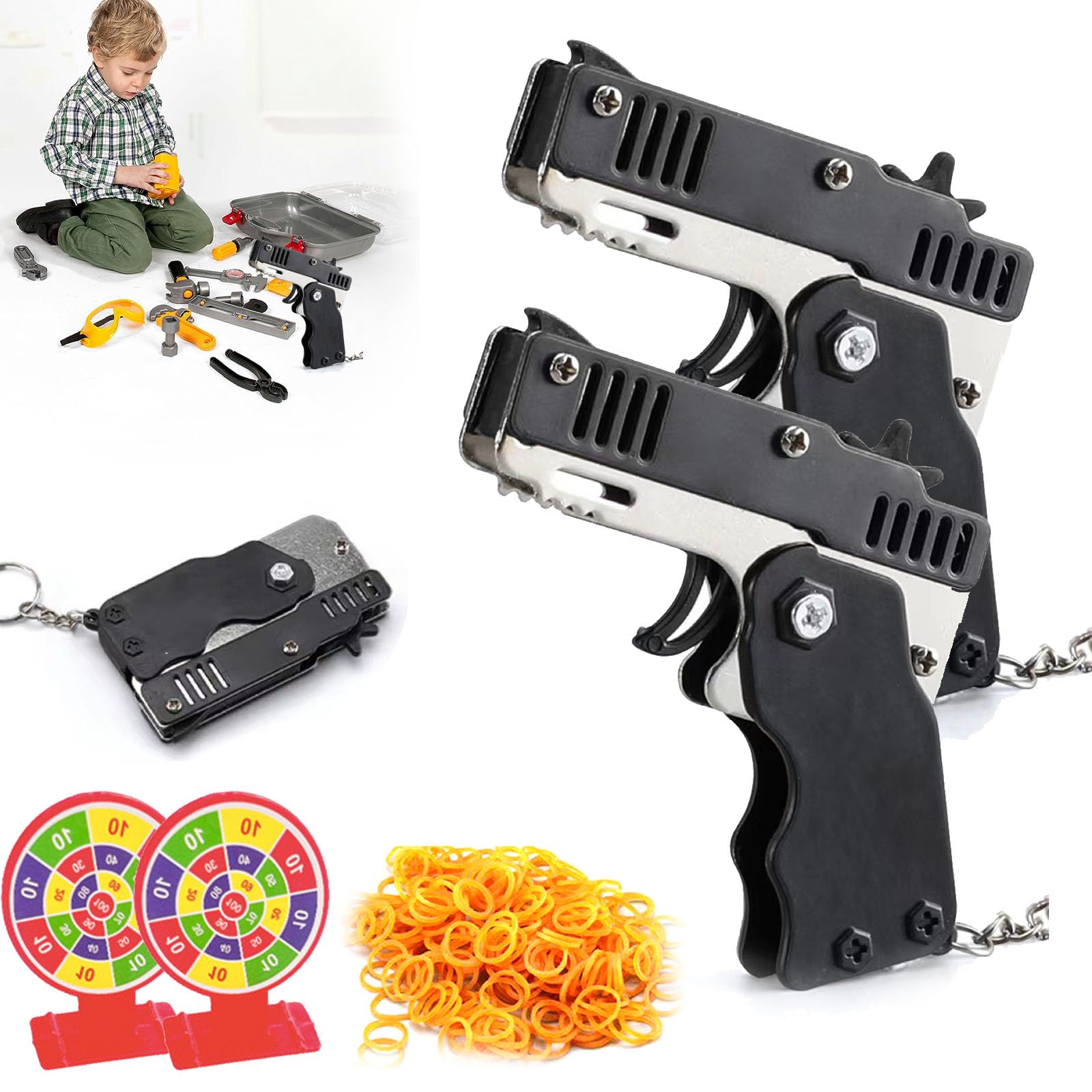 Selbstgemachte Waffen Für Kinder Kind Mit Waffe