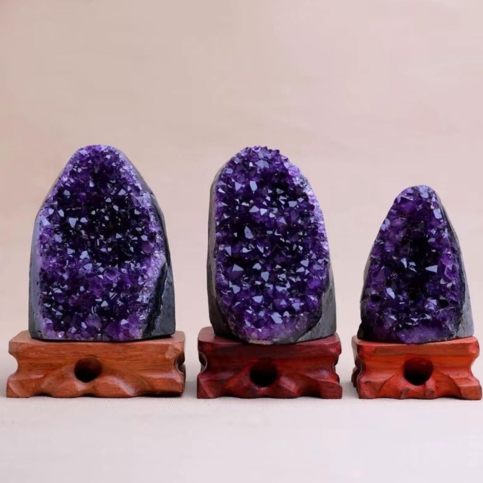 Pietra Naturale a grappoli di Cristallo di Ametista proveniente dall'Uruguay Campioni minerali di Quarzo geode Grezzo Chakra Roccia Forniture per Stregoneria,0.7kg