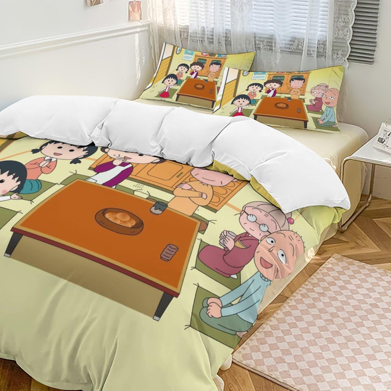 ちびまる子ちゃん　布団　カバー　（シングル） Amazon｜ちびまる子ちゃん 寝具セット シングル寝具カバーセット