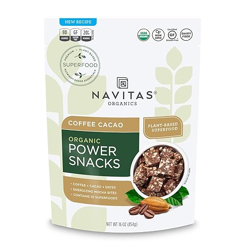 Vista 33 de Navitas Organics Superfood Power Snacks, Cacao Goji, bolsa de 16 onzas, 23 porciones, orgánico, sin OMG, sin gluten