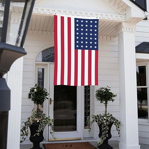 Miniatura 9 de KOSPOGO Bandera de los Estados Unidos de doble cara (1863-1865) de 3 x 5 pies, banderas para exteriores, banderas decorativas duraderas para