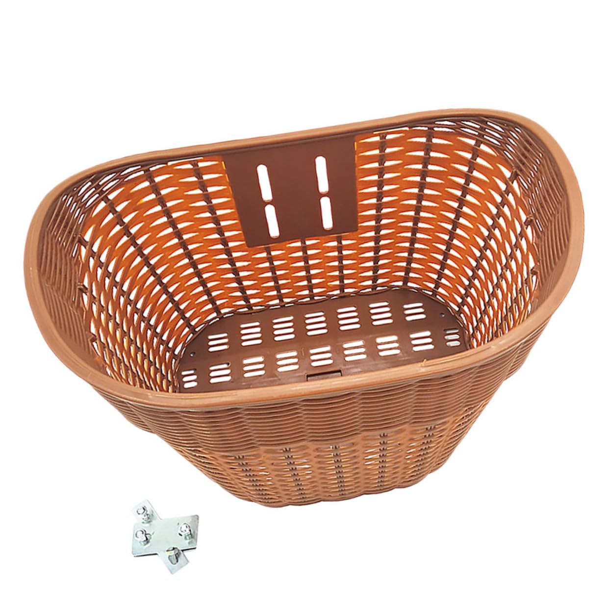 HANABASS Retro Style Plastic Bike Basket Front Handlebar Storage for Cruiser Bike