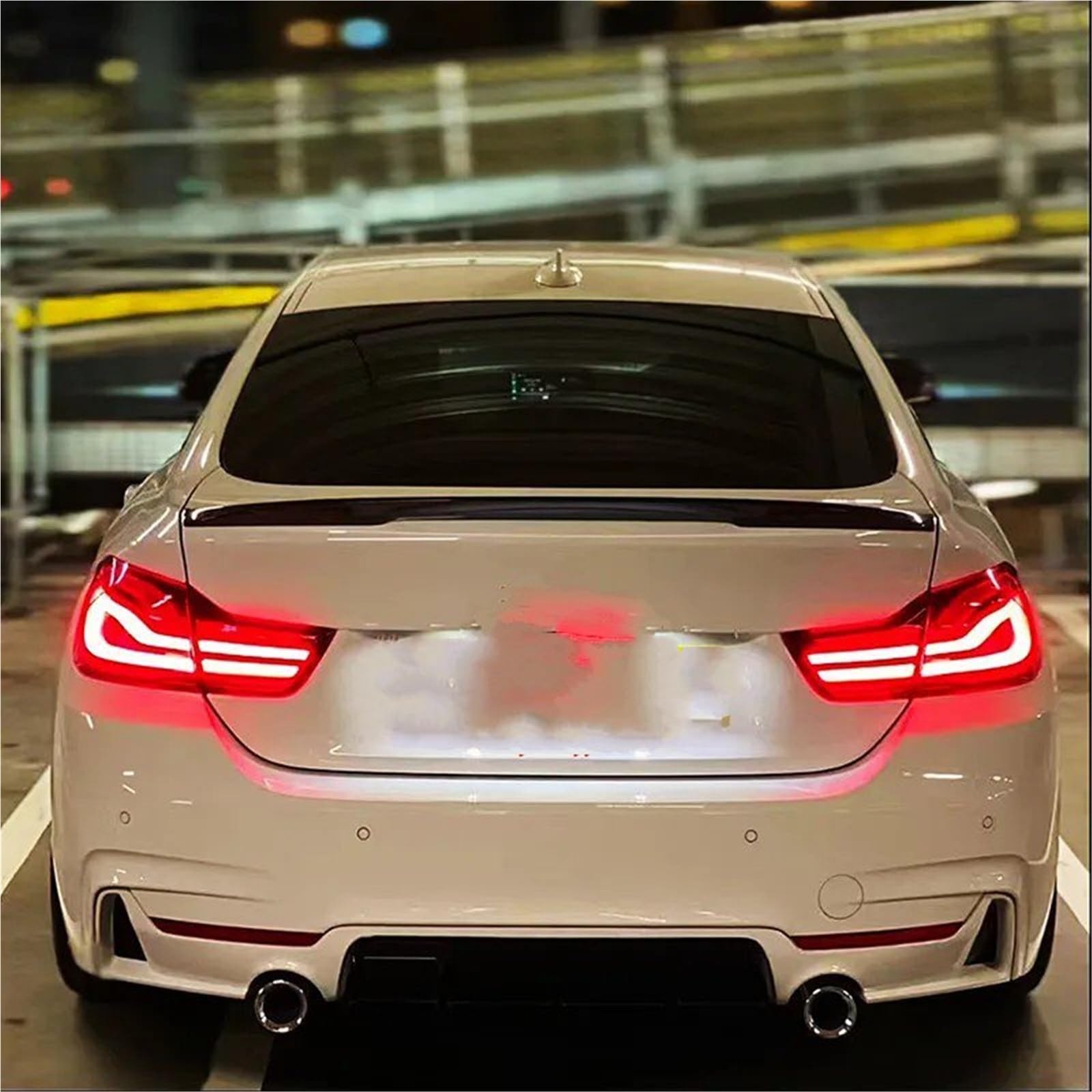 Dla B&MW Seria 4 F33 2013-2020 Spoiler Bagażnika Lotka Tylny Skrzydło Na Klapie Akcesoria Do Modyfikacji Samochodów W Stylu MP Spojler Tylny Trunk Wing(Glossy Black)