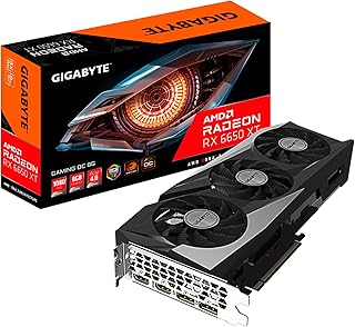 Gigabyte Radeon RX 6650 XT Gaming OC 8G Graphics Card, WINDFORCE 3X Cooling System, 8GB 128-bit GDDR6, GV-R665XTGAMING OC-8GD Video Card