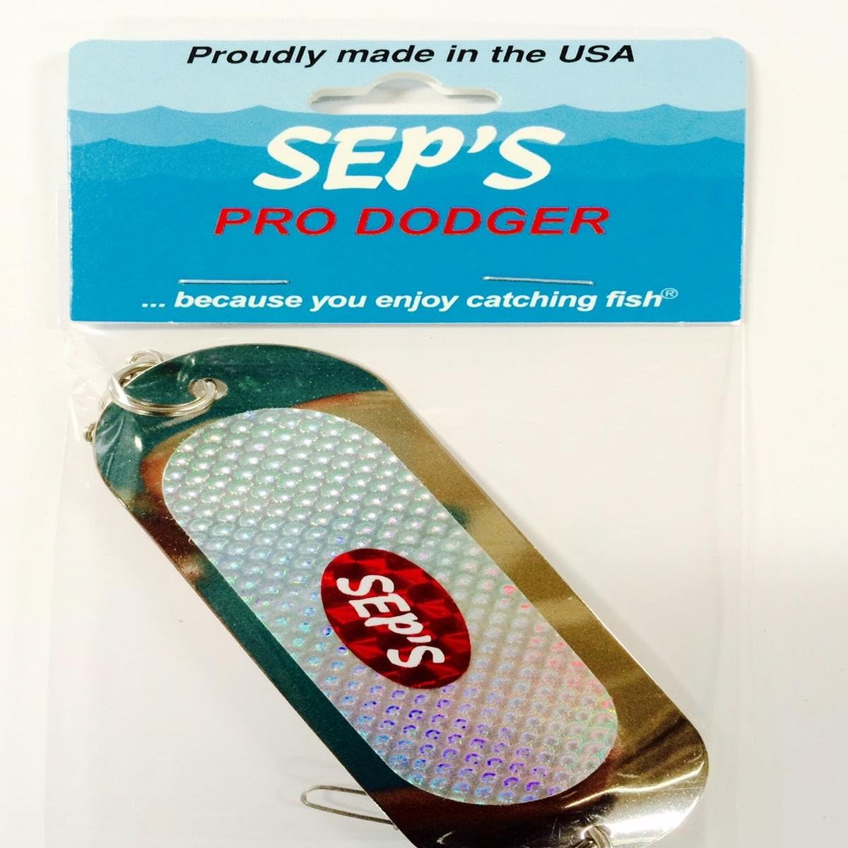 Sep's Pro Fishing Dodger, 4/0, Silver Fishing Spoons