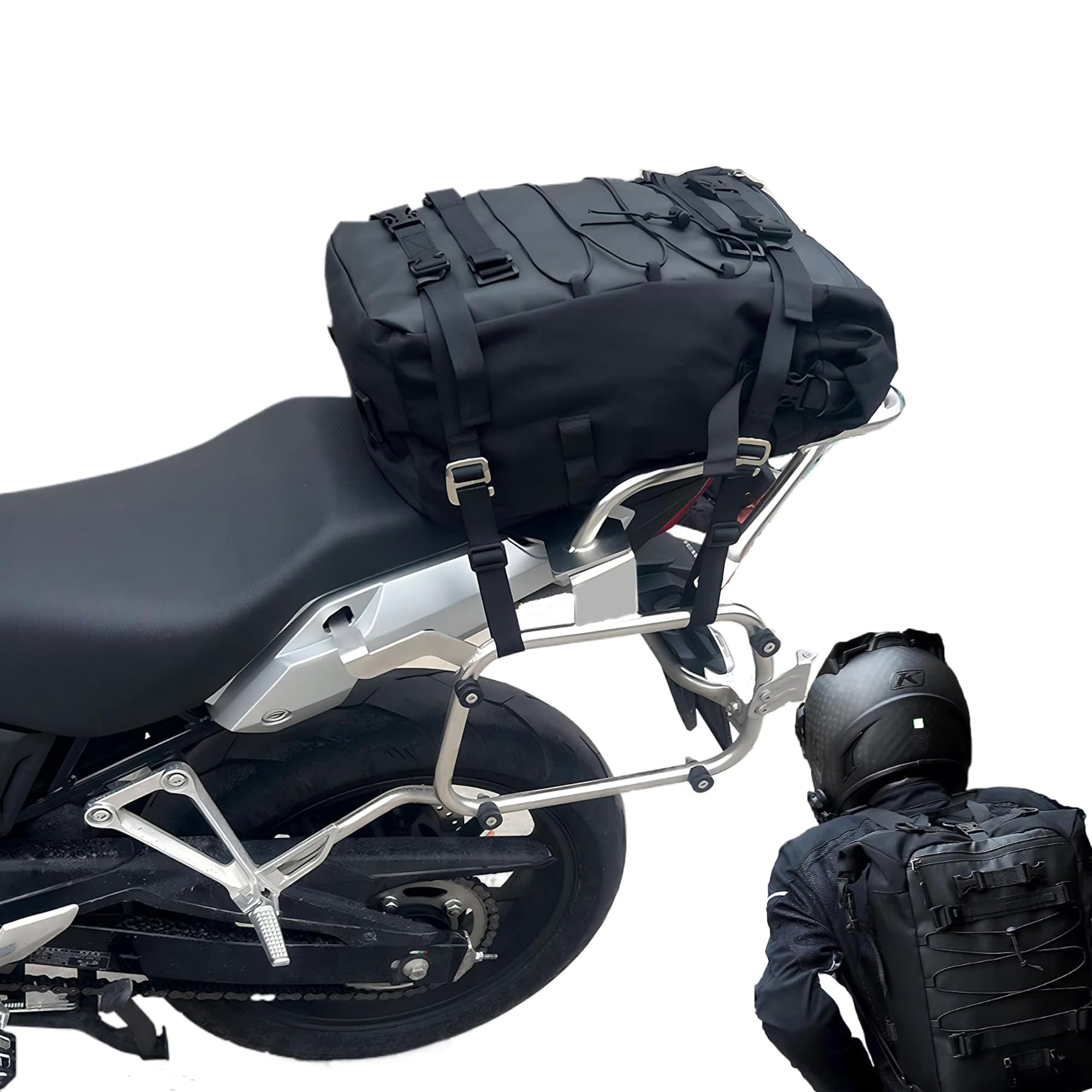 Abhpjuy Motorrad hecktasche Satteltasche Seitentasche zum Senden kann Helm Motorrad Tasche universelle Hecktasche setzen