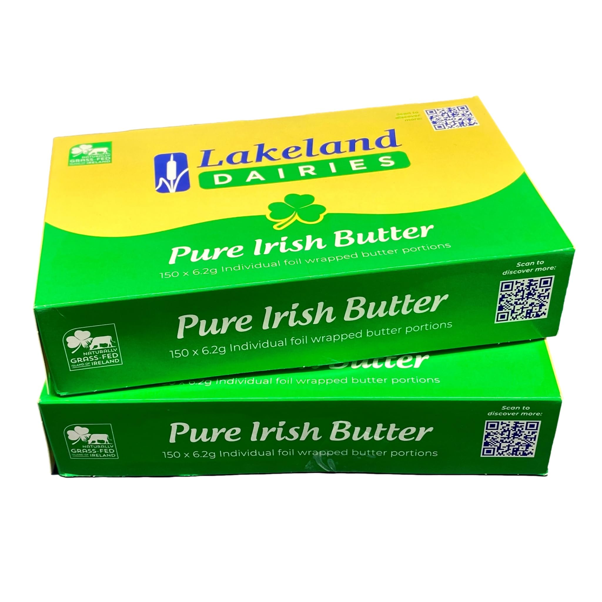 Lakeland Irish Butter Portions 2 x 150 Individual Foil Wrapped Portions from GREAT BRITISH TRADING LIMITED