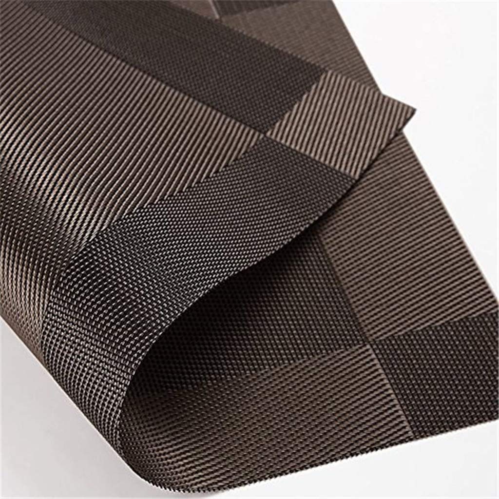 Manteles Individuales de PVC para el hogar, manteles Individuales de Mesa Antideslizantes Tejidos a Prueba de rasgaduras Lavables, decoración de Acción de Gracias, Mantel Impermeable, Juego de 6