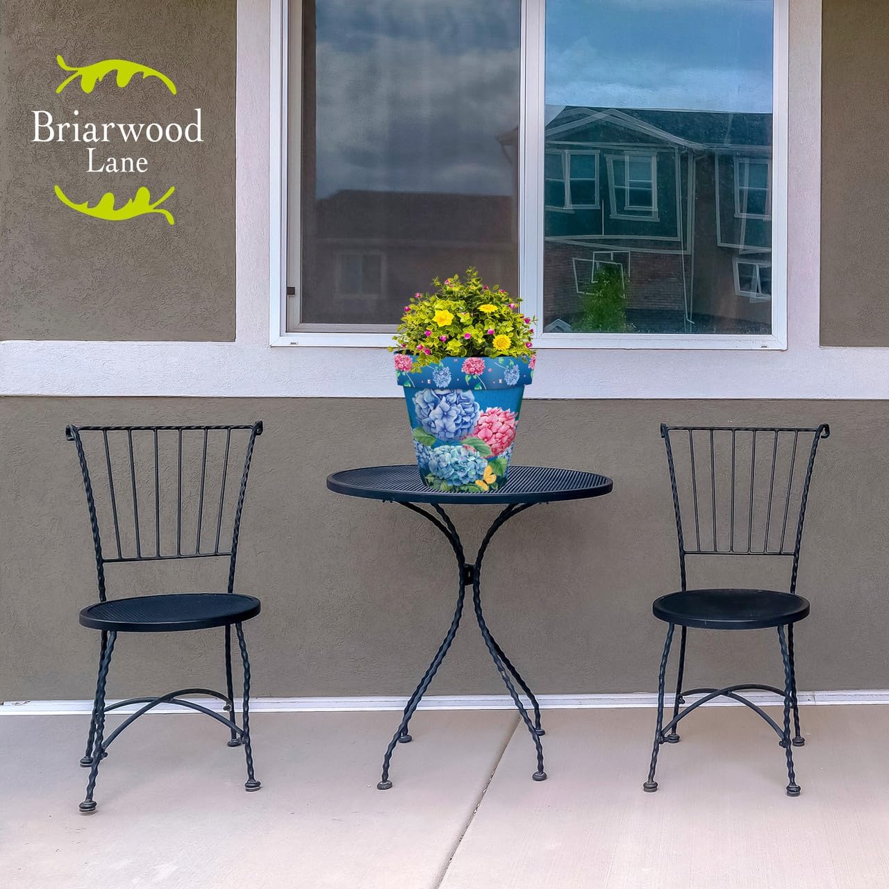 Briarwood Lane Colorful Hydrangeas Medium Planter