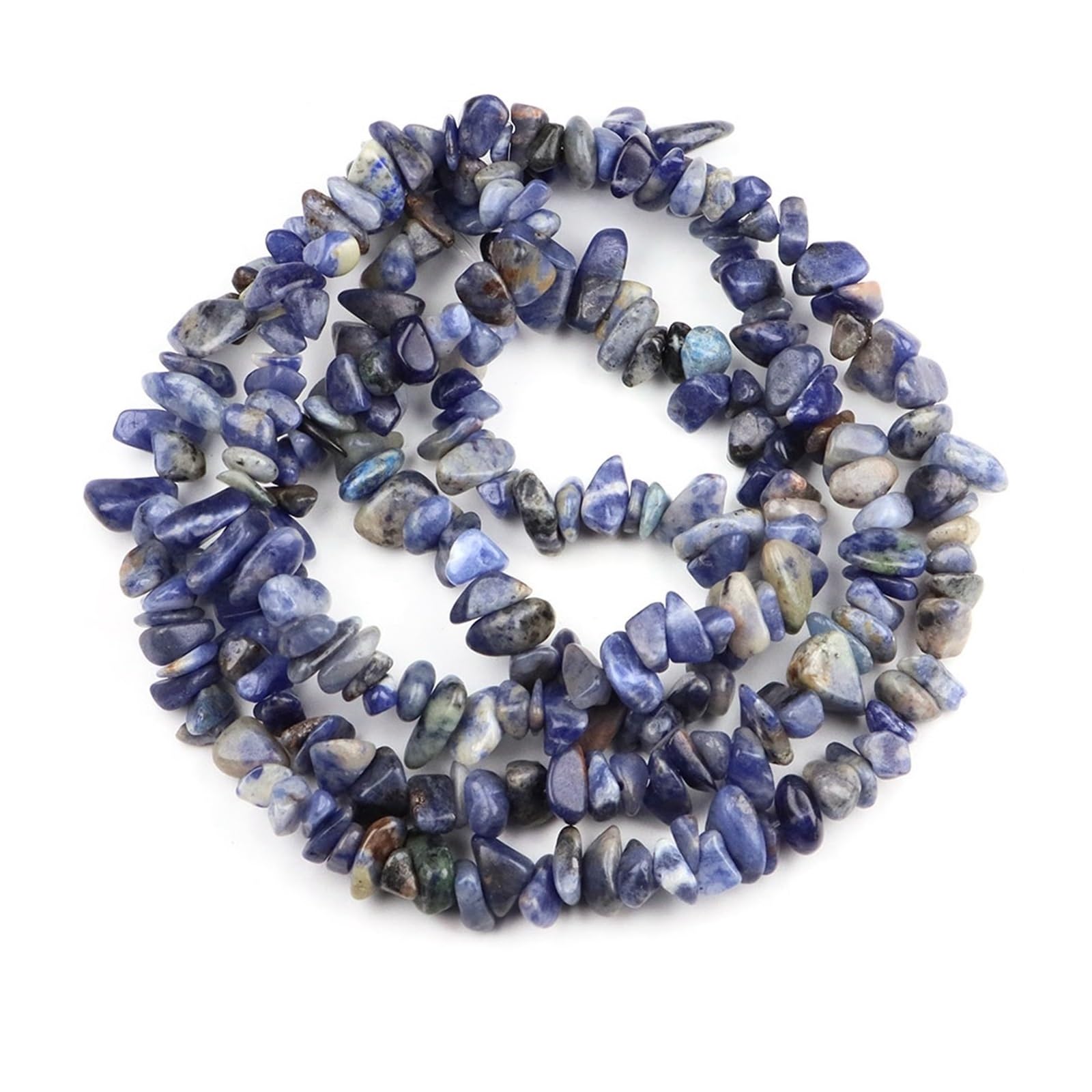 Perles de gravier en malachite naturelle, éclats de pierre verte 80cm