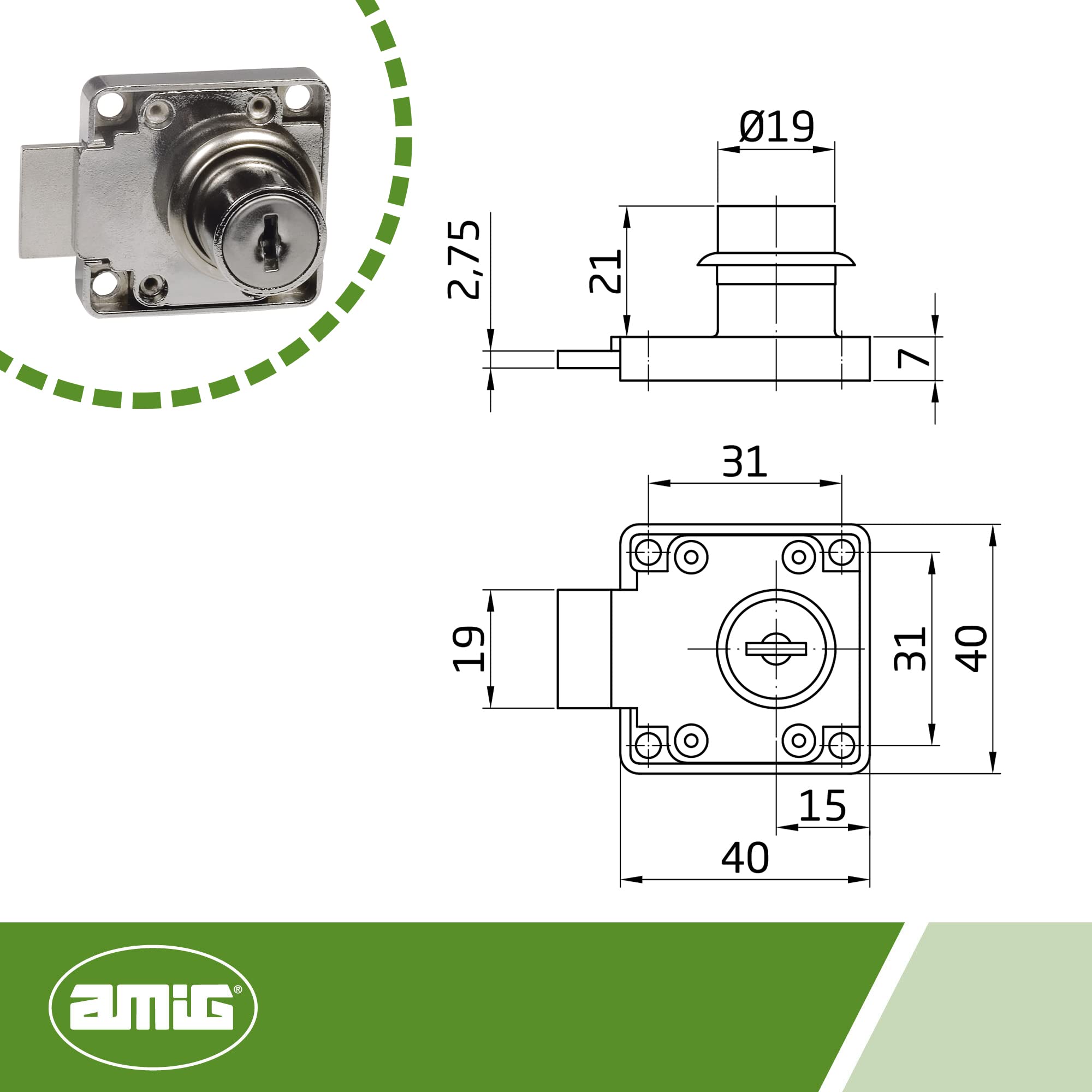 Set 4 Serrature Retrò Per Mobili - Stile Antico, In Lega Di Zinco, Per Armadi E Cassetti - Foto 6