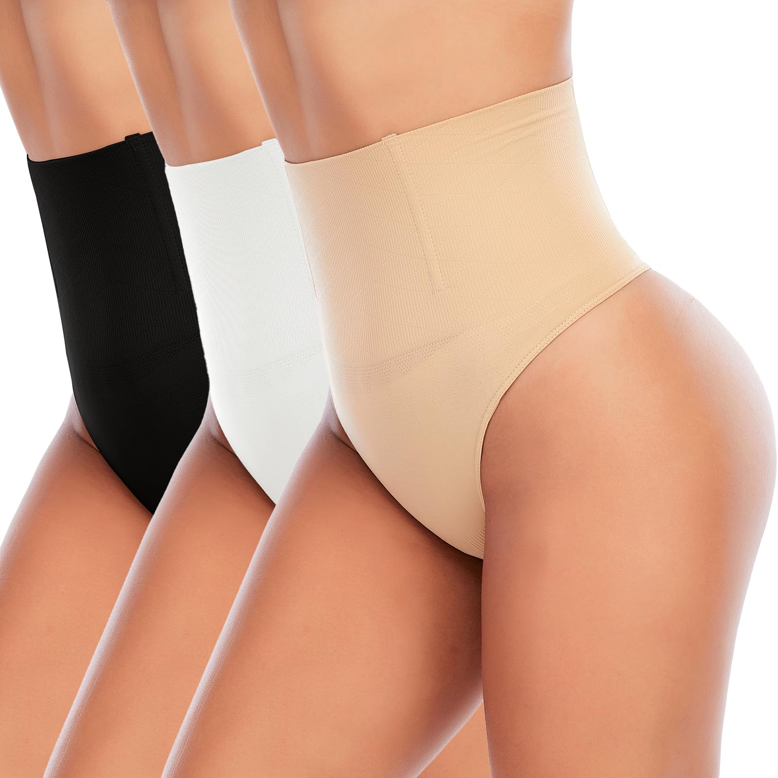 Werena Tummy Control Thong Shapewear for Women Seamless Shaping Novelty Thong Panties Body Shaper Underwear
