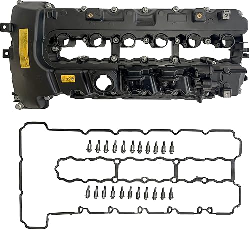 Sumyola 11127565284 Tapa de válvula de motor con junta y perno compatible para BMW N54 135i 335i 335xi 335is 535i xDrive 740i X6 Z4 3.0L OE