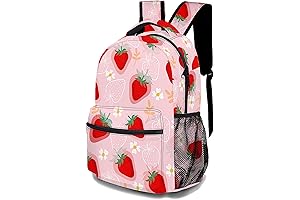 Cute Strawberry Backpack: Daisy Backpack, 17inch Classic Lightweight Durable Laptop Bag