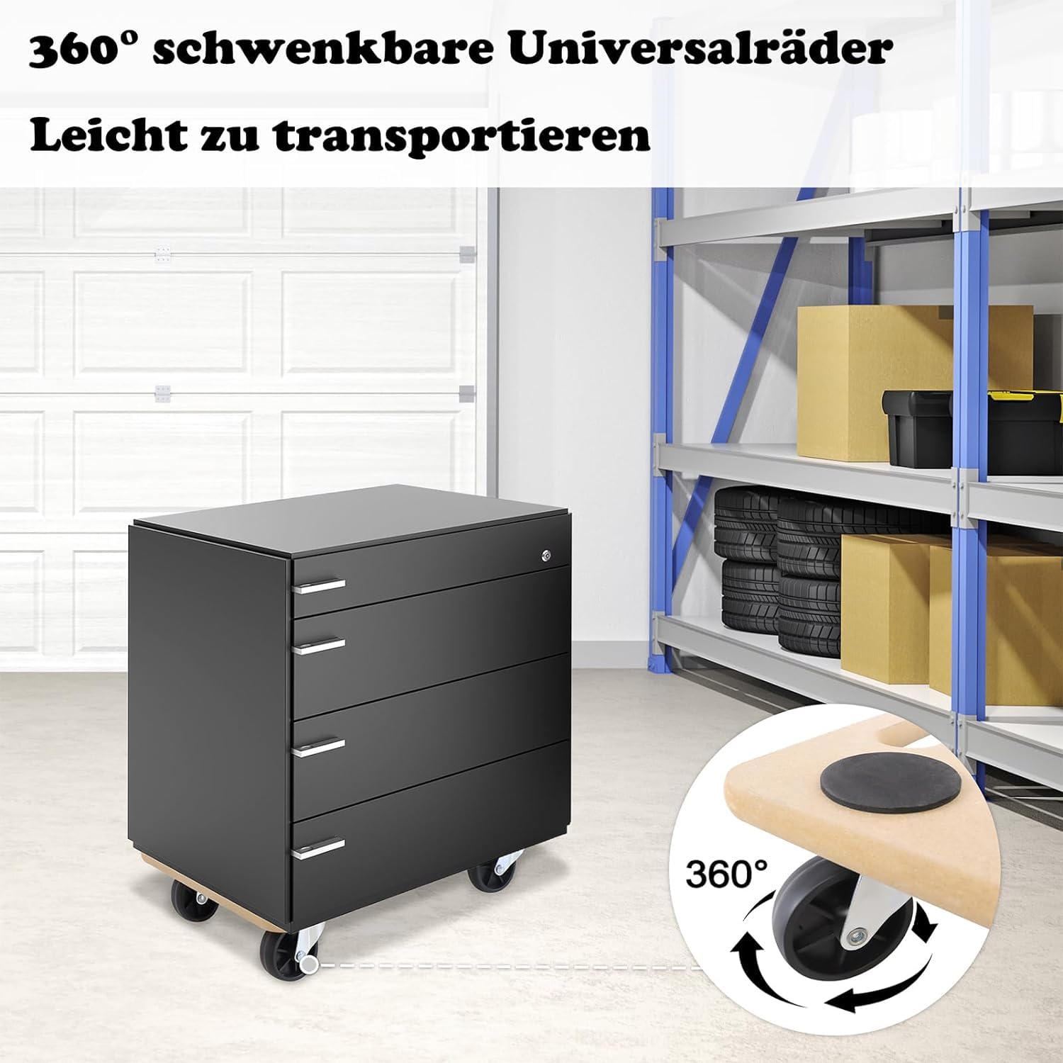 LILIIN Lot de 2 roulettes de transport - 590 x 290 mm - Charge maximale : 200 kg - En bois - Avec roulettes pivotantes - Pour meubles