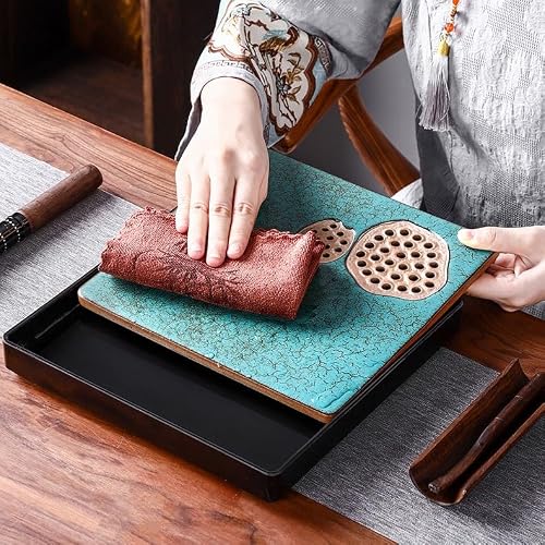 Taca Na Herbatę Kung Fu, Mały Ceramiczny Stół Do Parzenia Herbaty Na Sucho, Domowa Taca Na Herbatę W Stylu Retro, Zestaw Do Herbaty Kung Fu, Herbata Morska, Taca Na Herbatę Do