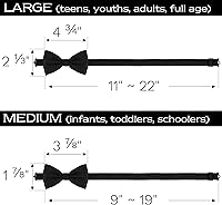 Vista 5 de Adam Young Men's Bow Ties with Handkerchief Pre-Tied Style Formal Satin Classic Bowtie for Tuxedo Faux Silk